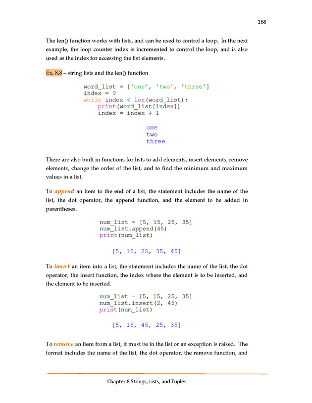 Introduction to Python Programming: Starting Out with IDLE - Strings, Lists, Dictionaries, and Sets 8